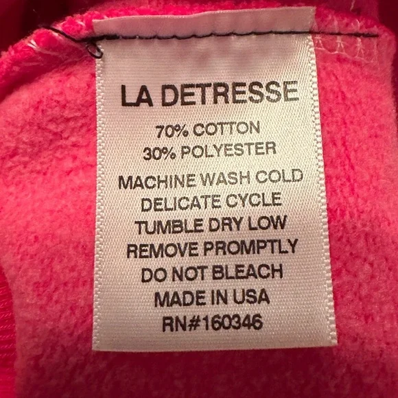 La detresse Pink Cookie Joggers - NWT - Size L - Picture 9 of 13